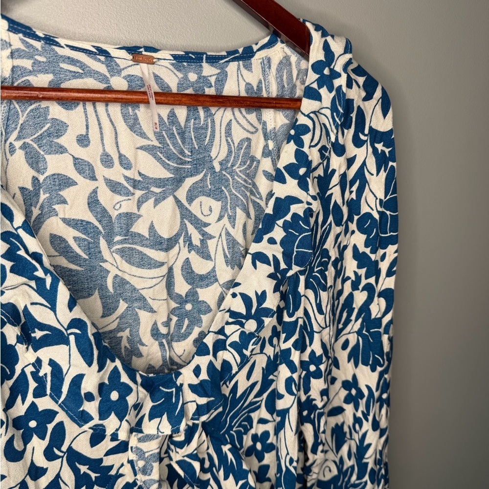 Free People Rebecca Floral Print Ruffle Dress - Picture 7 of 12